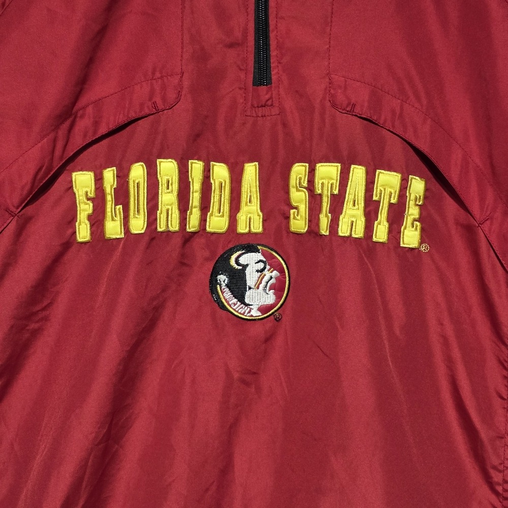 Cadre Florida State Seminoles Garnet/Black 1/4 Zip Jacket Size L - Picture 3 of 11